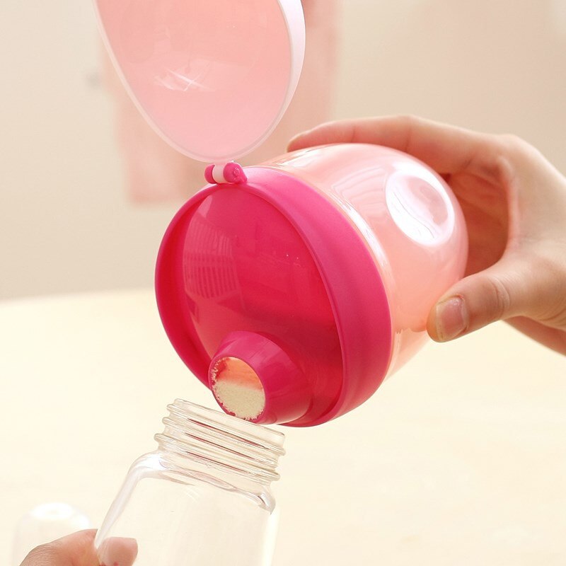 Distributeur de formule sûre | Récipient de nourriture pour bébé précipté stockage de fruits et aliments dessin animé grenouille boîte de poudre de lait, tasse à Snack