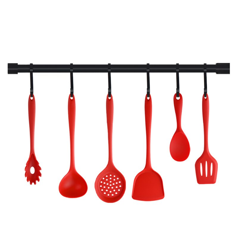 Silicone Kitchenware Cooking Utensils Set Non-stick Cookware Spatula Beaters Handle Kitchen Cooking Tool Set