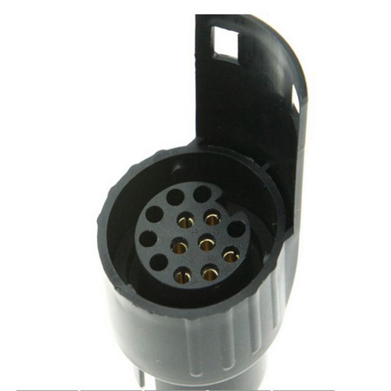Biltilbehør 7 pin  to 13 pin mini bil lastbil trailer stik lastbil elektrisk adapter stik trailer ende campingvogn campingvogn