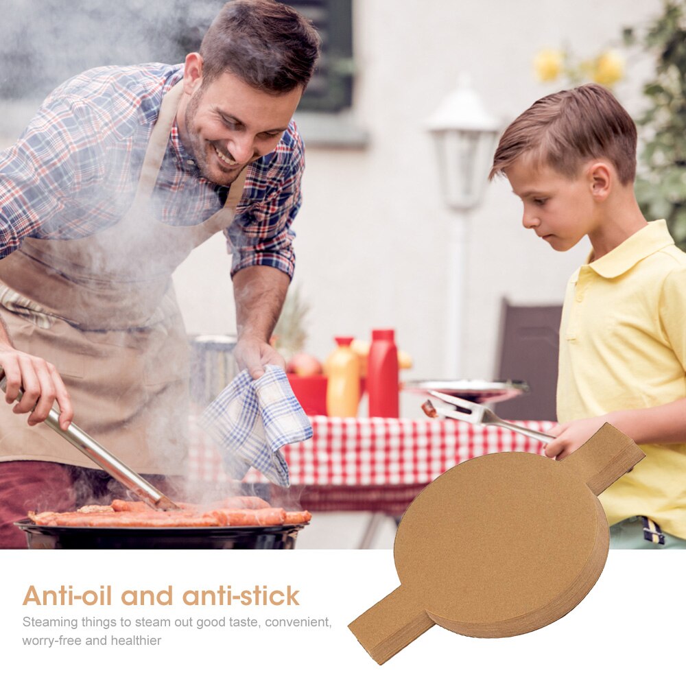 100PCS Parchment Scroll Baking Parchment Sheet Round Cake Pan Lining Unbleached Heat Resistant Not Sticky Cake Tin Liner Baking