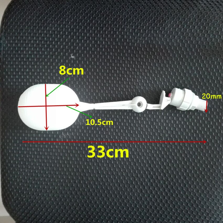 20mm Inlet White Plastic Adjustable Auto Fill Water Control Switch Pressure Reducing Tank Float Ball Valve Switch Supplies