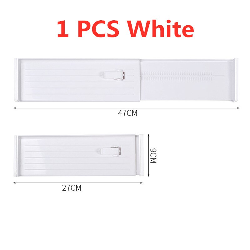 Retractable Adjustable Drawer Divider Holder Partition Drawer Organizer Storage Clapboard Dividers Target For Clothes & Kitchen: White