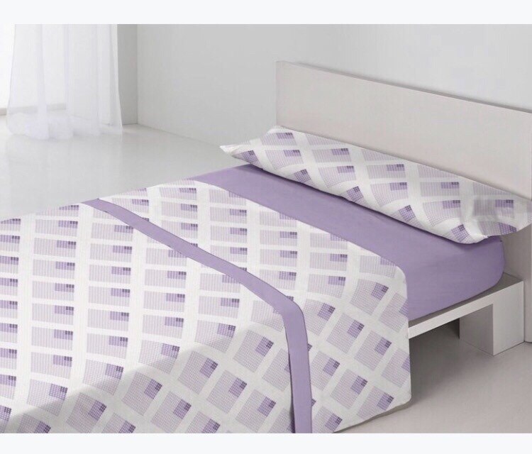 JUEGO DE SABANAS CORALINA PURPURA HOME: Kira morado / Cama 150