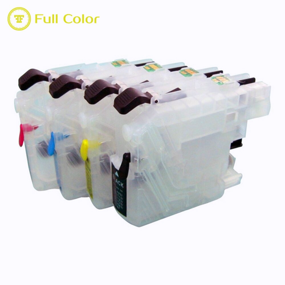 A todo color recargable cartucho vacío con rearme automático chip LC-563 lc563 hermano MFC-J2310 MFC-J2510 MFC-J3520 MFC-J3720