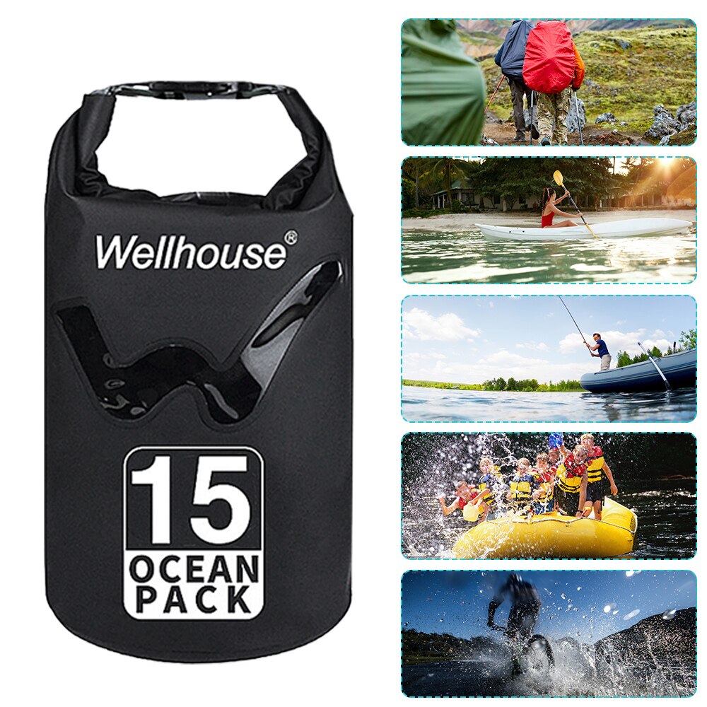 Outdoor Waterproof Shoulder Bag Dry Sack for Drifting Boating Floating Kayaking Beach water proof bag