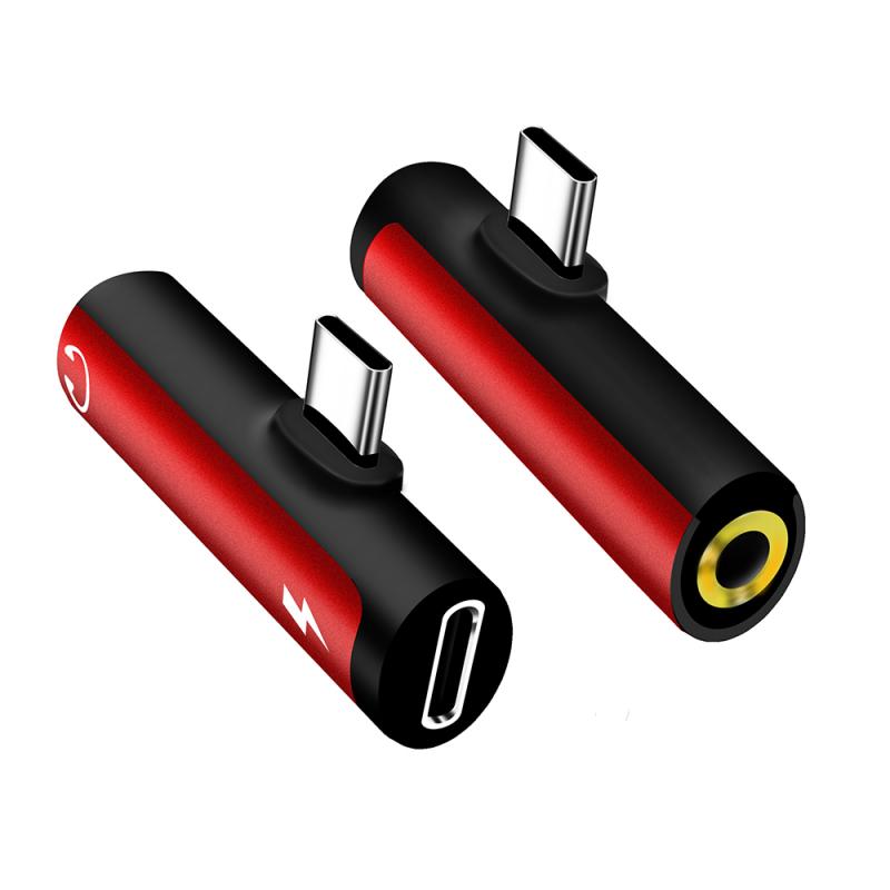 Adaptador Universal de auriculares tipo C, convertidor de carga de cargador de auriculares para Huawei y Xiaomi, accesorios de teléfono inteligente, 3,5mm: 01