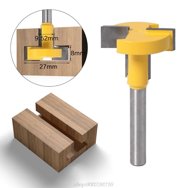 6mm Shank T-Slot T-Track Slotting Router Bit for Woodworking Chisel Cutter Cutting Milling Tool F22 21