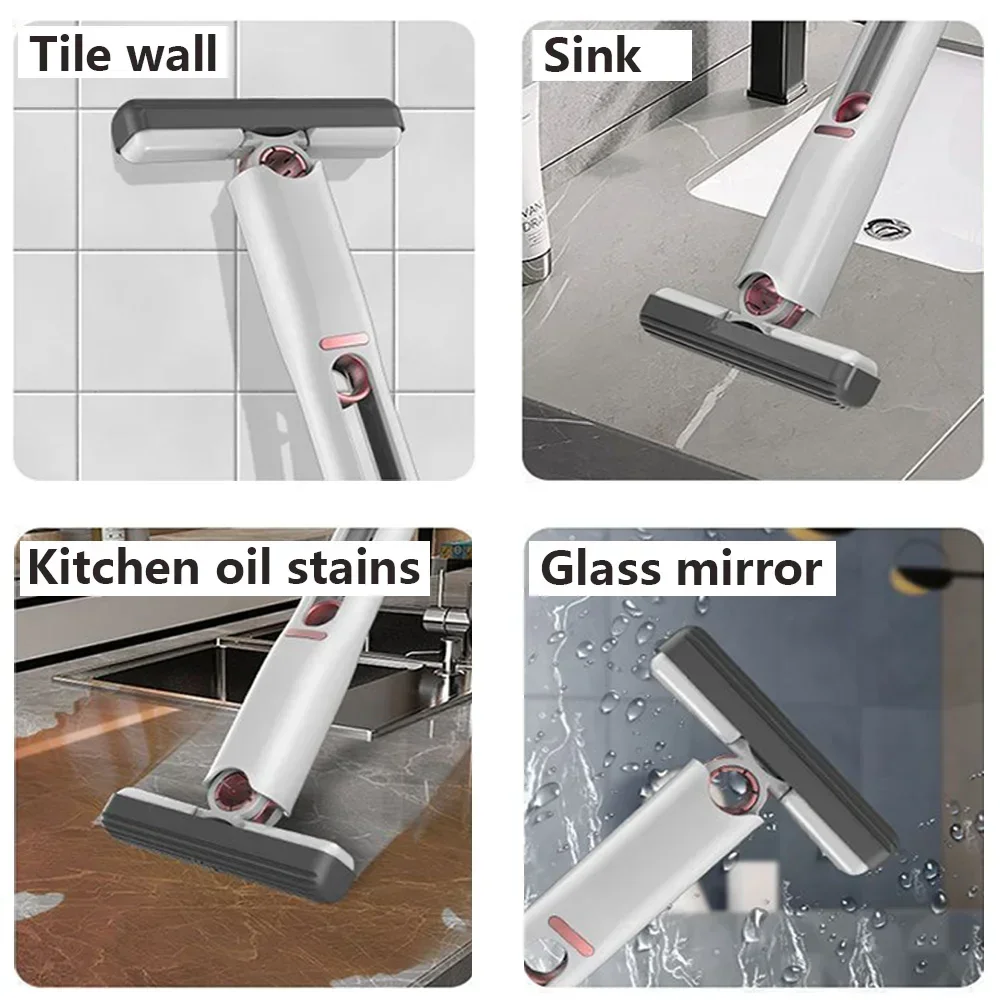 2-24 Stuks Mini Mop Krachtige Squeeze Mini Mop Vouwen Met Zelfknijpen Vloer Keuken Wc Wassen Bureau raam Auto Schoon Gereedschap