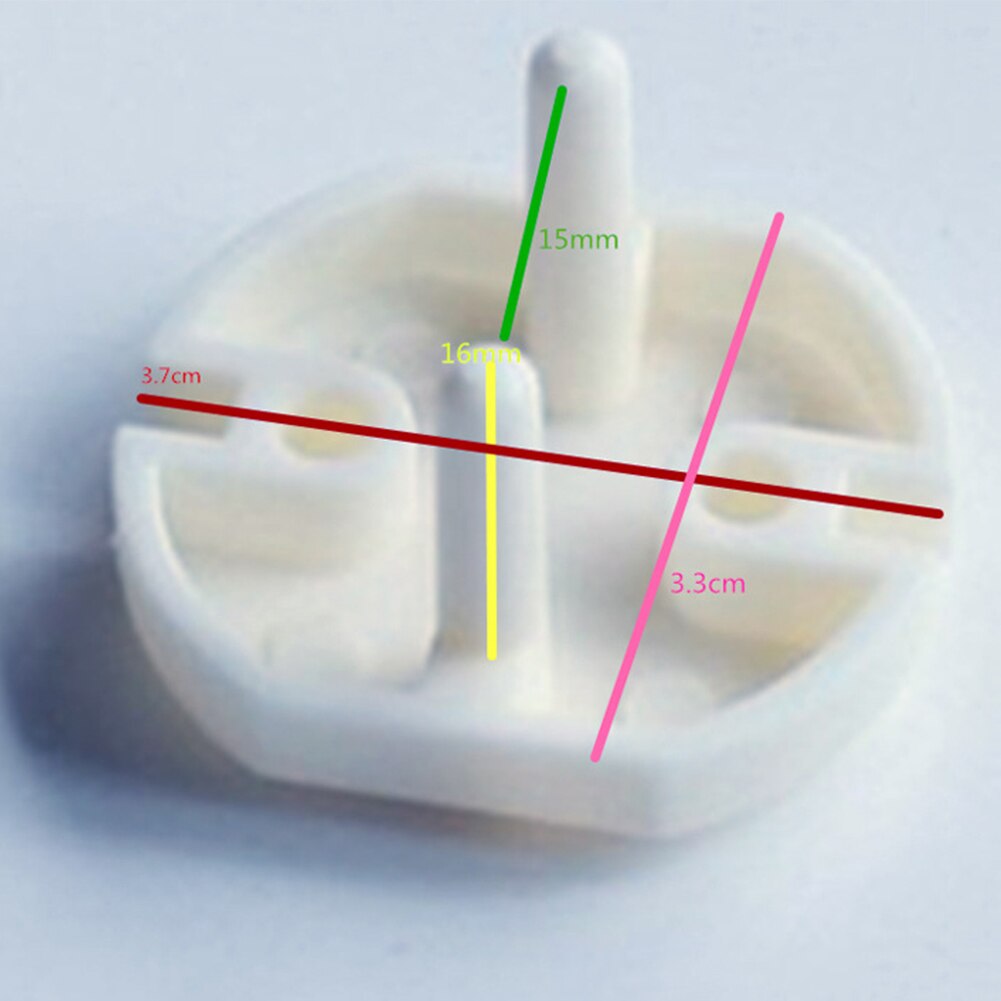 10pcs protezione domestica 2 spina durevole sicurezza del bambino facile da installare pratico ufficio Anti-Shock elettrico copertura presa elettrica