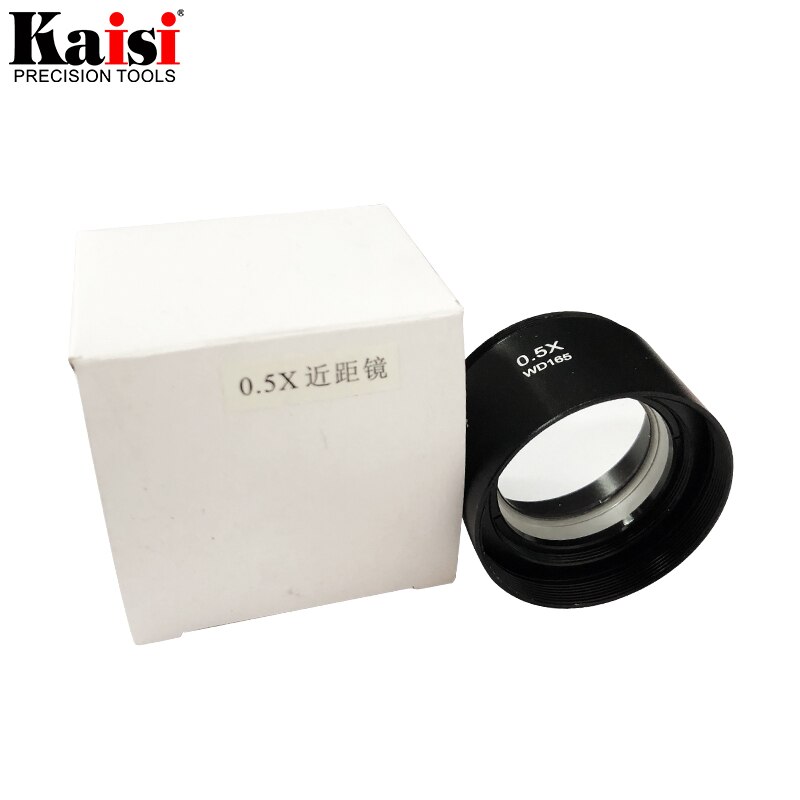 Kaisi SZM0.5X Auxiliary Objective Lens For Stereo Zoom Microscope WD165mm