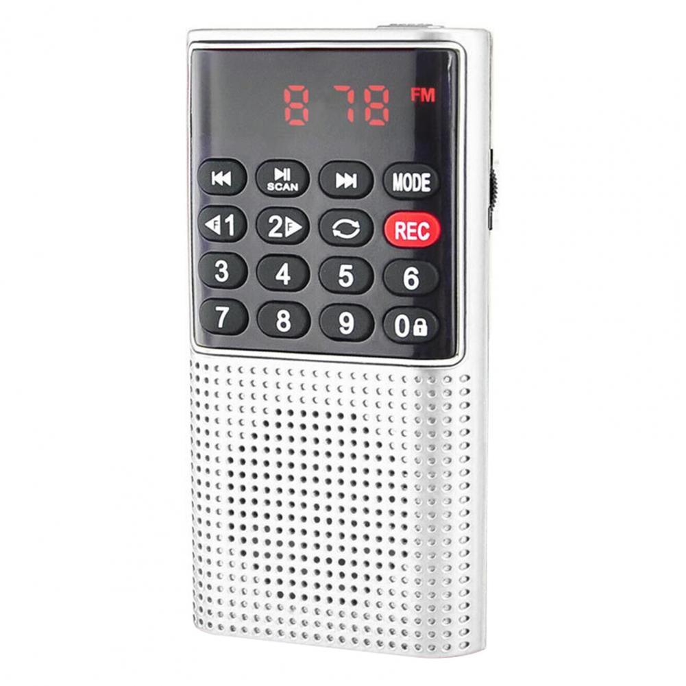 L 328 FM Radio Multifunctional Rechargeable Portable USB TF MP3 Handheld Speaker for Outdoor радиоприёмник: green