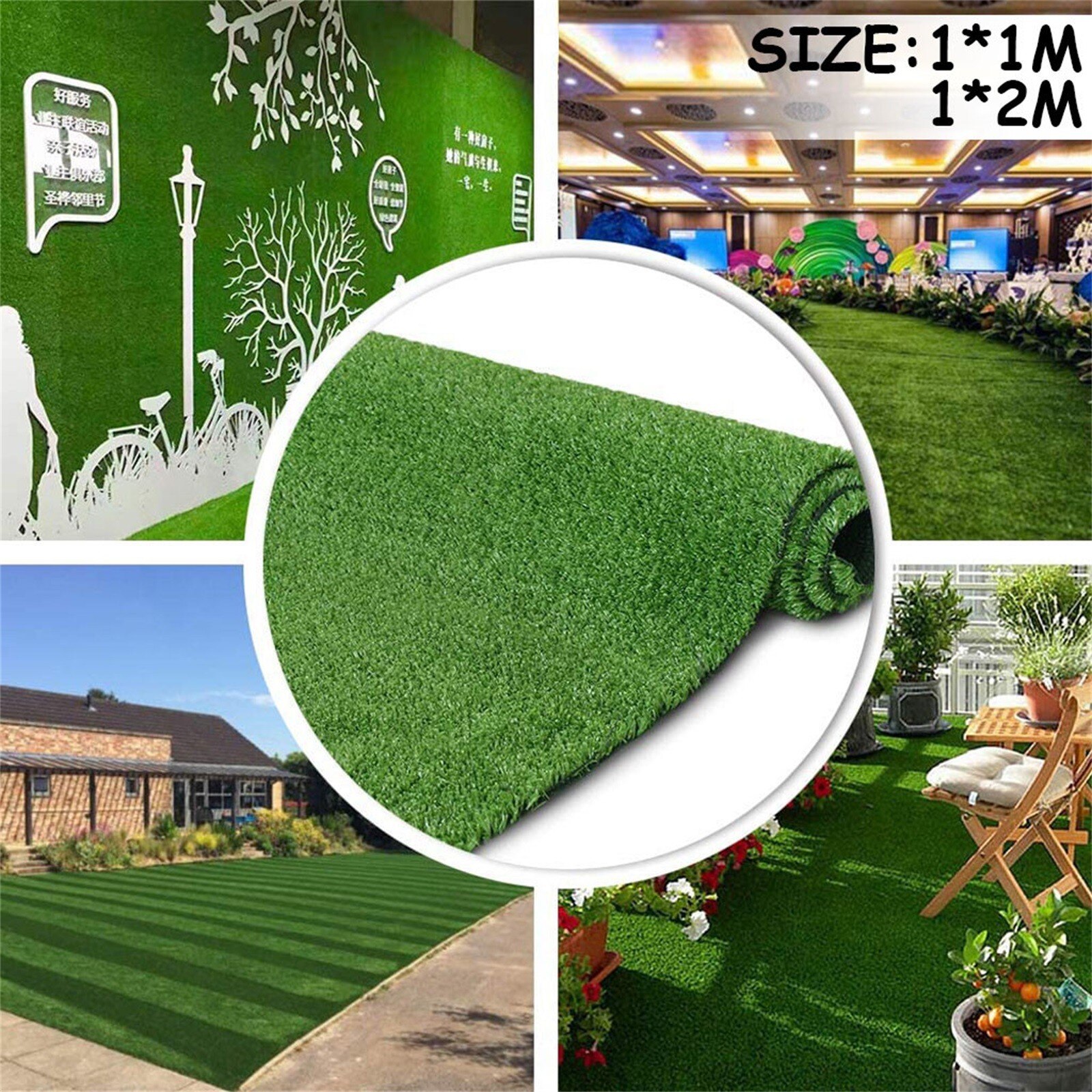 Zachte Kunstmatige Gazon Grasmat Gras Kunstmatige Gazon Tapijt Simulatie Outdoor Groen Gazon Voor Tuin Patio Landschap #3