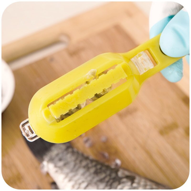 Fish Cleaning Tool Practical Skin Scales Peeler Remover Brush Scaler Kit Cooking fish Scraper Kitchen Accessories-019