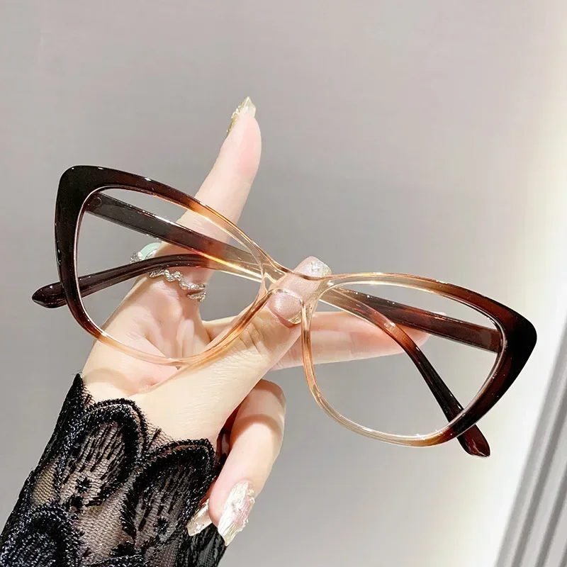 Katze Auge Presbyopie-Brille für Damen und Herren, ultraleichte Fernsichtbrille, modische verschreibungspflichtige Lesebrille, Dioptrien 1,0 bis +4