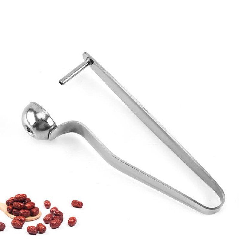 Rvs Cherry Pitters Lange Handvat Fruit Corer Zaad Remover Voor Jujube Meidoorn Fruit & Vegetable Tool