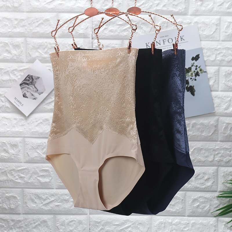 Abdomen In High Waist Panties for Postpartum Ladies Waist Shaper Butt Lifter Ice Silk Seamless Breathable Slimming Control Pants