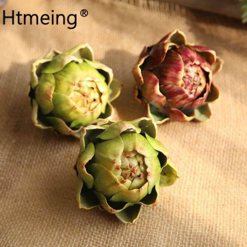 Kunstmatige Artisjok Plastic Plant Voor Keuken Thuis Art Decor Tafel Display Decoratie, 11 Cm Diameter