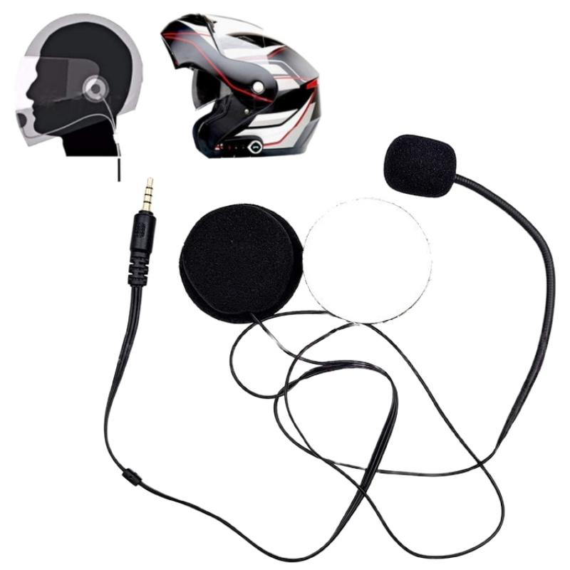 Auriculares para casco de motocicleta con doble altavoz, superior, ideales para motociclismo, 32 Ω, 3,5 mm