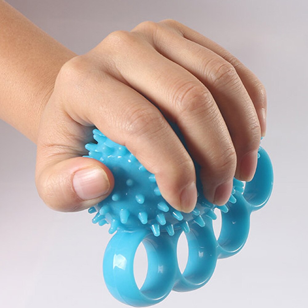 Hand Therapie Hand Grip Versterking Bal Stress Hand Stab Bal Strengthener Voor 4 Vingers Hand Herstellen Training Bal