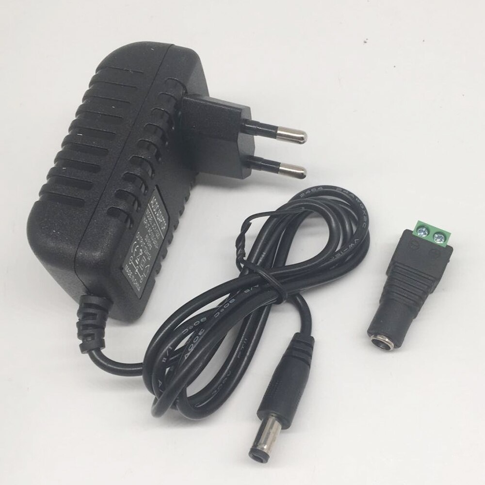 Dc12v adaptador AC100-240V transformadores de iluminação para fora colocar dc12v 2a fonte de alimentação para led strip + conector