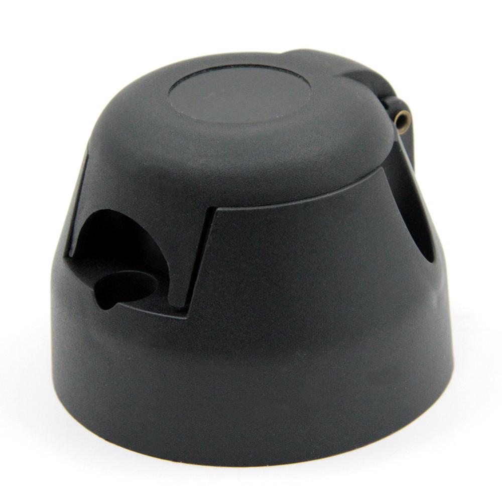 Tirol  t22779 p3 7- pins tilhengerkontakt svart frostet materiale 7- polet tilhengerfeste adapter 12v n type tilhengerkobling