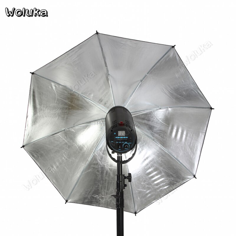 Sort sølv reflekterende paraply flash 100cm parapluie foto paraply fotografering umberella studieudstyr 40 tommer  cd50 t10