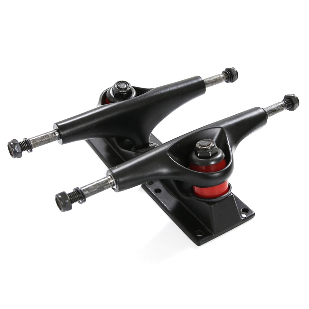 5Inch Skateboard Trucks Longboard Brug Skate Board Truck Beugel Road Skateboard Vervanging Voor Meest Skateboards: Black