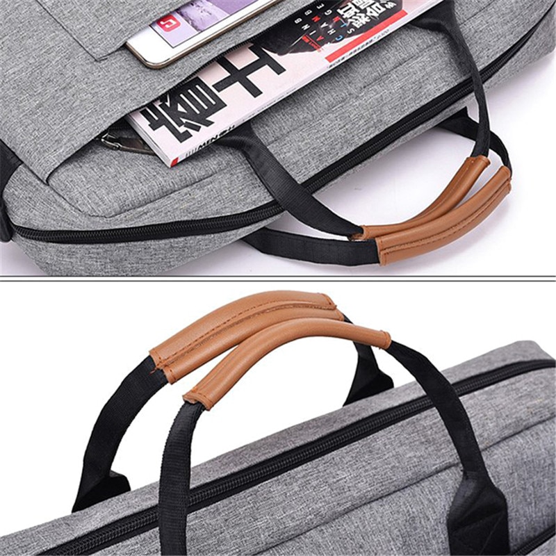 Sac d'ordinateur d'affaires décontracté femmes hommes porte-documents en toile 16 pouces ordinateur portable sac à bandoulière pour femme mâle sac à main voyage grand fourre-tout