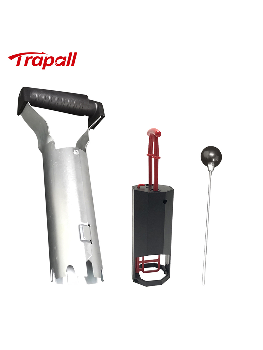 Buitentuin Herbruikbaar Plastic Eenvoudige Set Woelmuis Vanger Tunnel Mole Trap: Light Grey