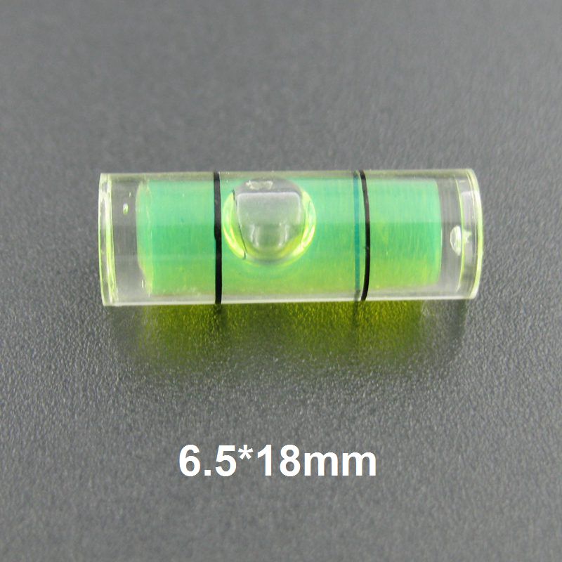 HACCURY Acrylic Bubble level Water level vials meter Mini spirit level measurement instrument: 6.5x18