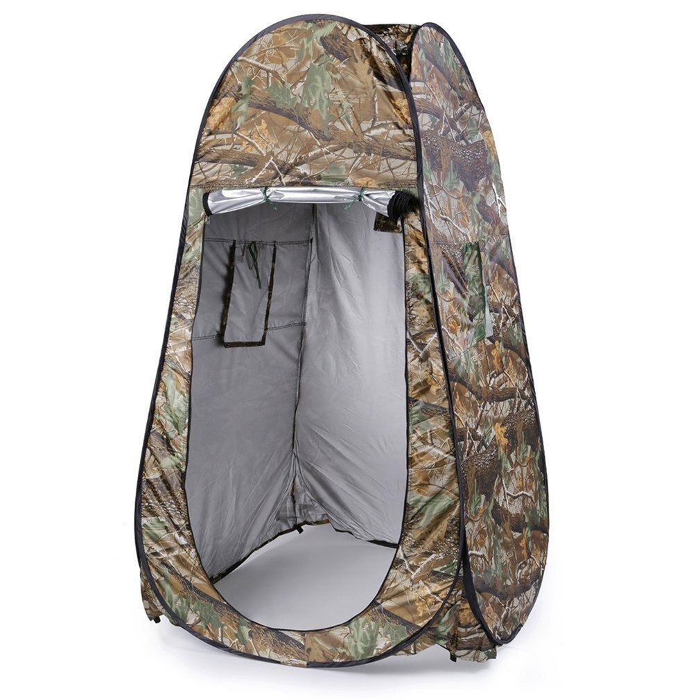 Moving Folding Outdoor Pop Up Camouflage Tents 180T Camping Shower Bathroom Privacy Toilet Changing Room Shelter Single Tent