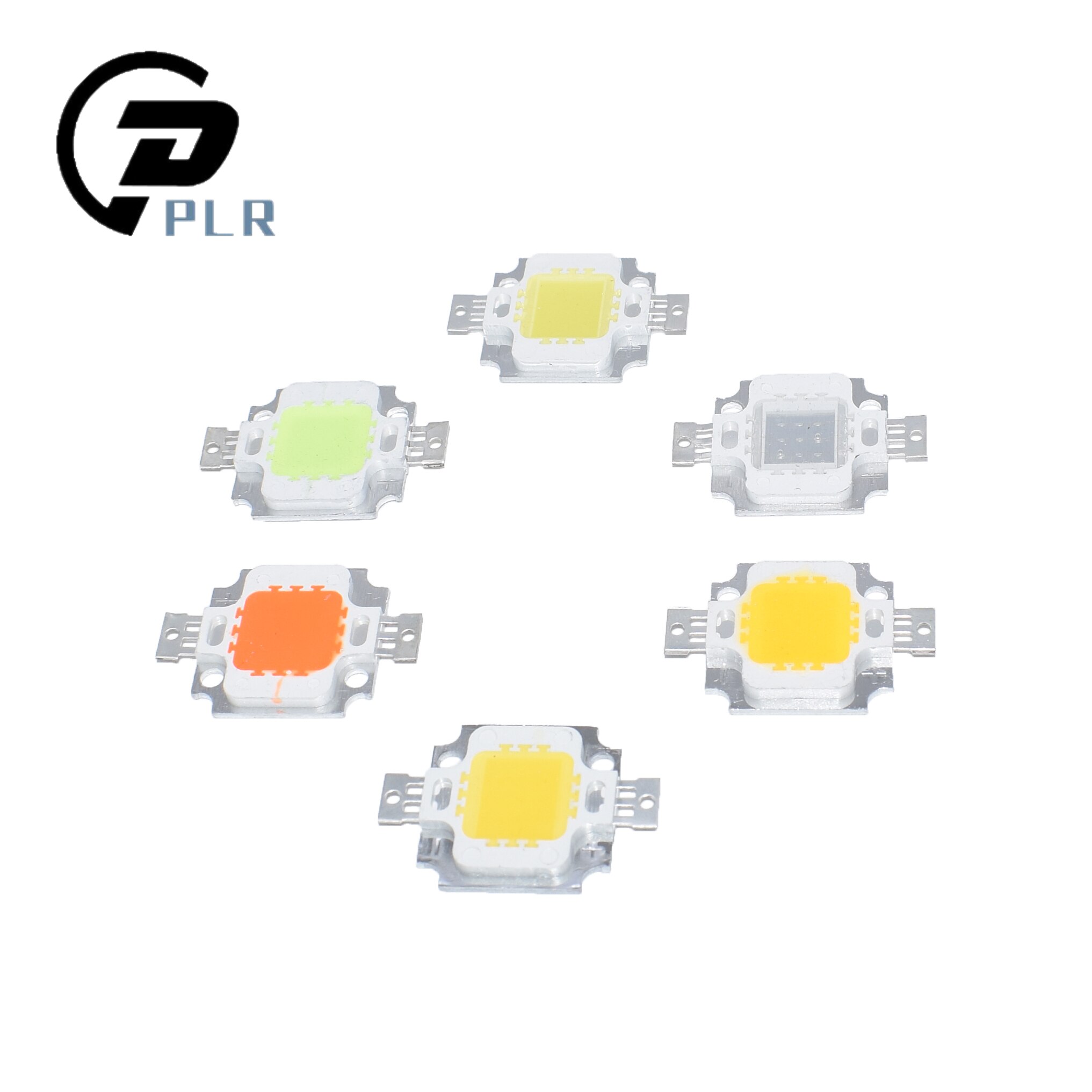 10 kpl 12v-15v 10w tehokasta integroitua led-lamppusirua smd-polttimo valonheittimen kohdevalaistukseen valkoinen/lämmin valkoinen/punainen/vihreä/sininen/keltainen