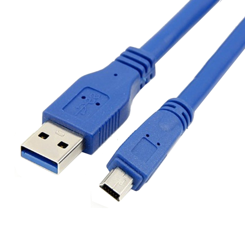 Usb 3.0 a han til mini 10 pin b forlængerkabelledning til tabletter camcorders hub hdd-stik