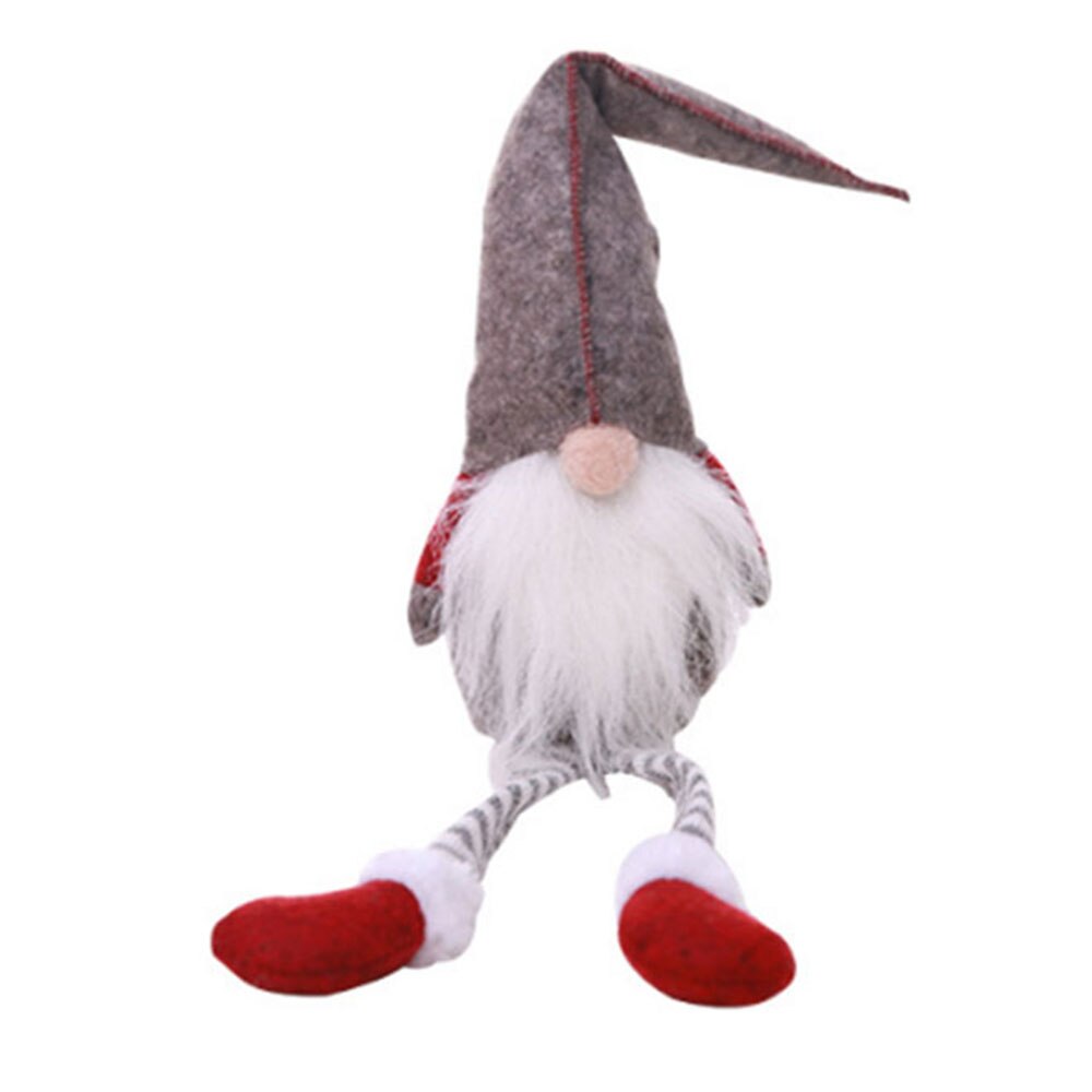 Elf Santa Decoration Cloth Art Xmas Santa Claus Doll Christmas Toy Goods Beautiful Dinner Party Home