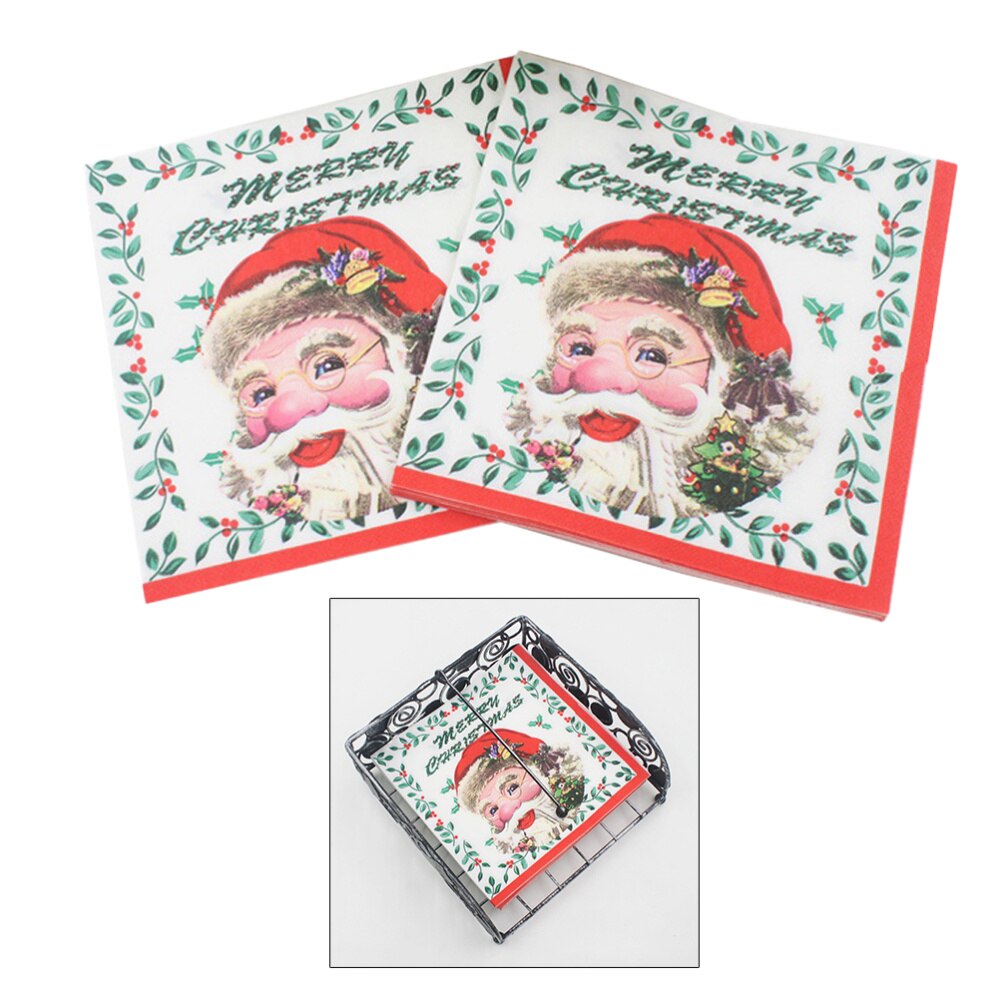 20 Stuks Gedrukt Kerst Servetten Wegwerp Kleurrijke Diner Papieren Handdoek Papieren Tissue Voor Christmas Party Kinderen: Default Title