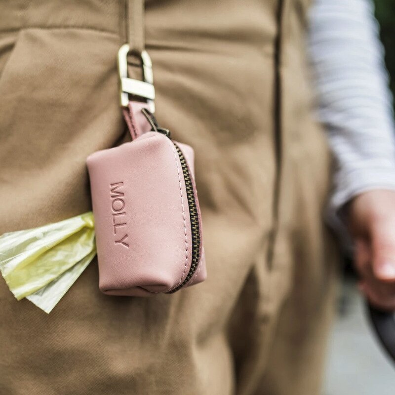 Outdoor Leather Garbage Collector Pet Products Puppy Dog Pooper Scooper Bags Dispenser Pet Dog Poop Bag Holder Cat Waste Carrier