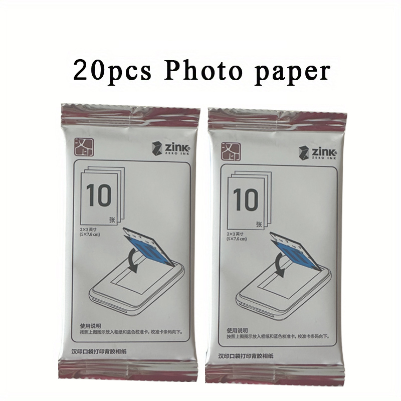 Papel fotográfico autoadhesivo Original MT53, papel fotográfico adhesivo de 2x3 pulgadas para Mini impresora fotográfica en color de bolsillo HPRT MT53: Naranja
