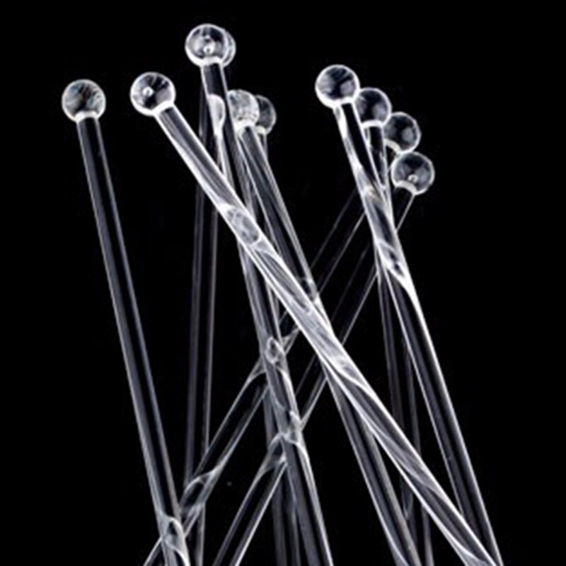 10pcs/set 23cm Wine Glass Bar Swizzle Mixing Sticks Cocktail Drink Stirring Sticks Mixer Muddler for Restaurant Bar Party Cafe