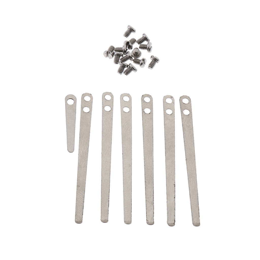 1 Juego de muelles planos de Metal, hoja con tornillos de 3,5 cm/1,37 pulgadas para clarinetes, accesorio de bricolaje