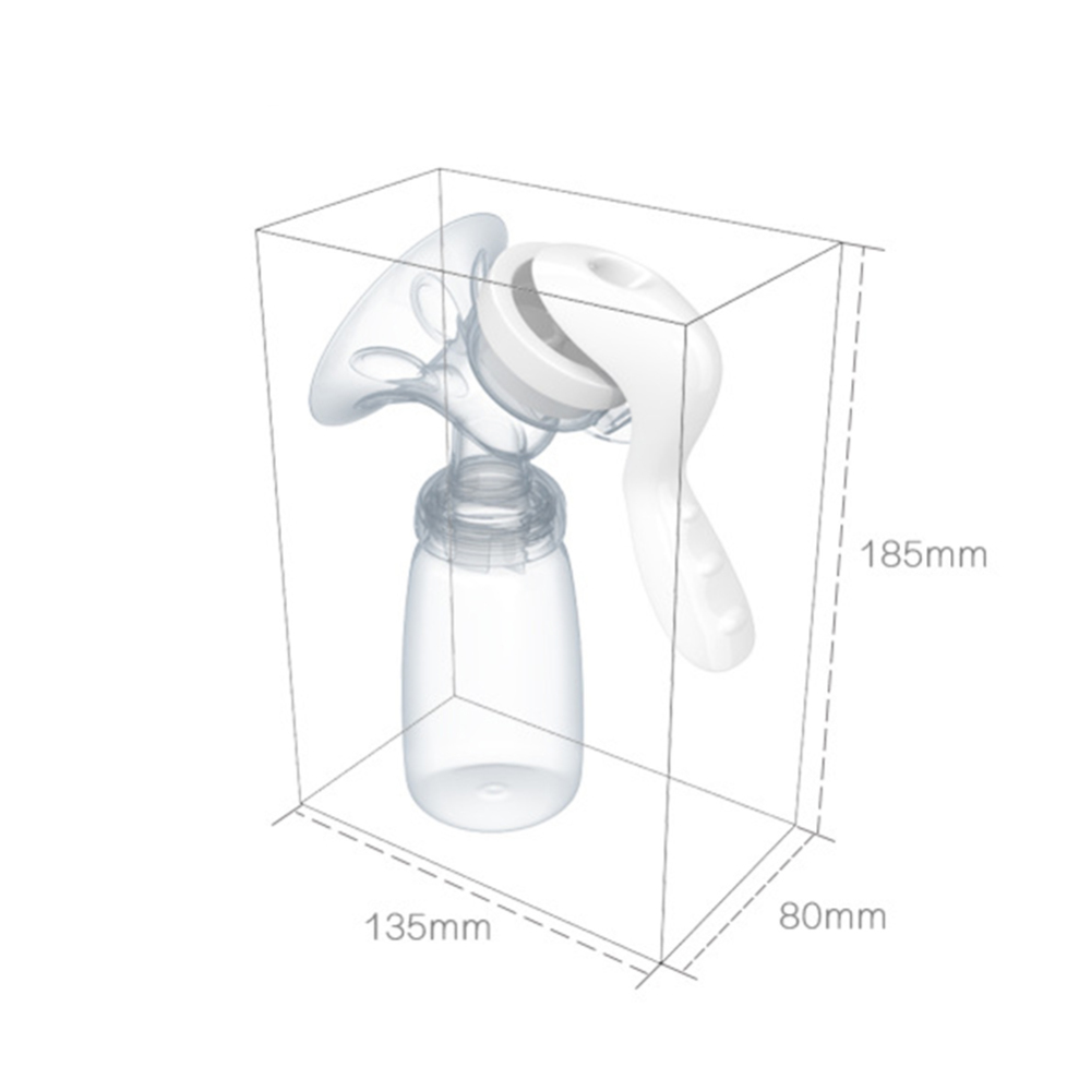 Manual Breast Pump Suction Maternal Milking Machine Smoothly Sucked with Milk Bottle for Mother Maternal Supplies