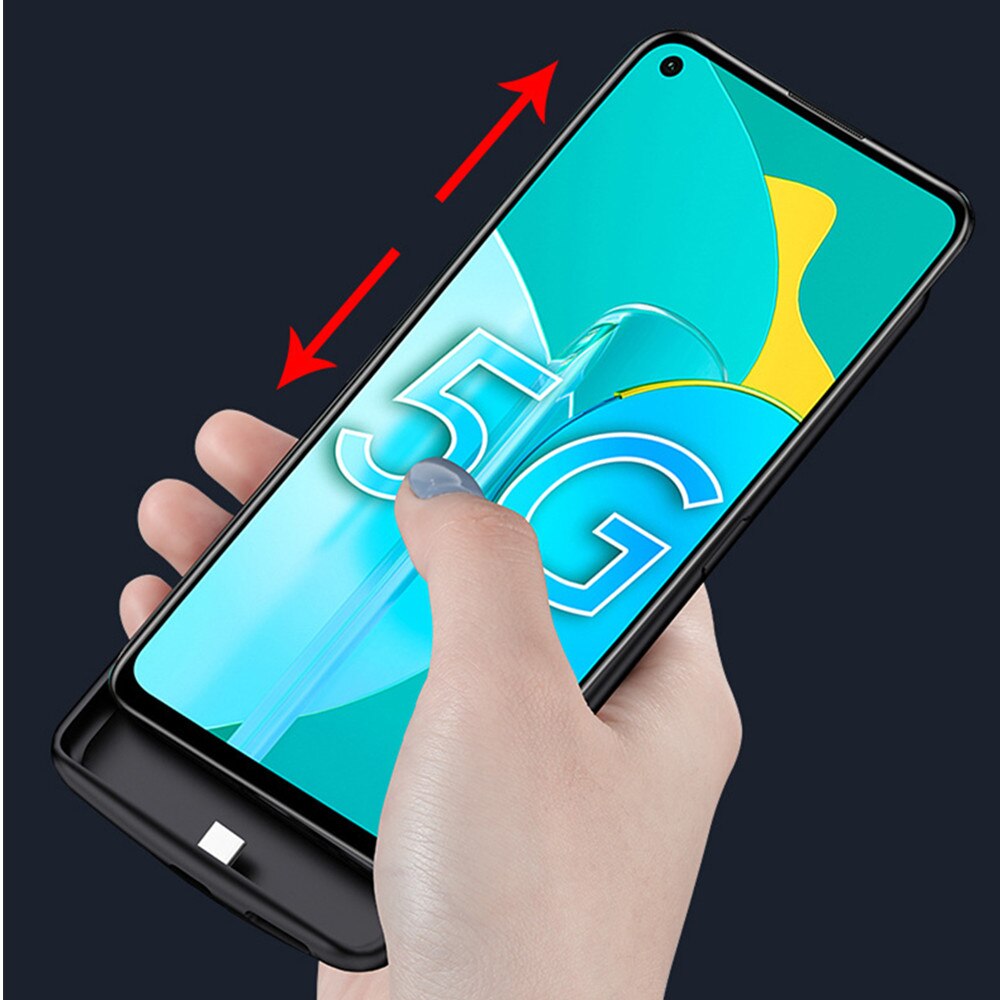 Silm Siliconen Shockproof Acculader Case Voor Oppo Vinden X2 Pro Batterij Case Vinden X2 Power Bank Batterij Opladen Cover