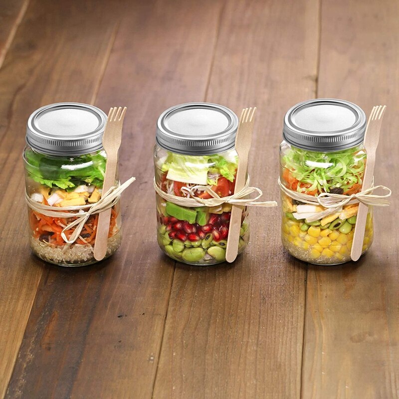 20-Piece Can Lid, Split Lid, Conventional Can Lid, Leak-Proof Storage Can Lid Compatible with Mason Jars