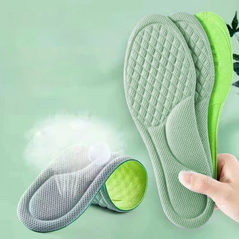"Inzetstukken van traagschuim, 2-delig, ontgeurend en zweetabsorberend, ideaal voor sport- en hardloopschoenen, voor heren en dames": Goud