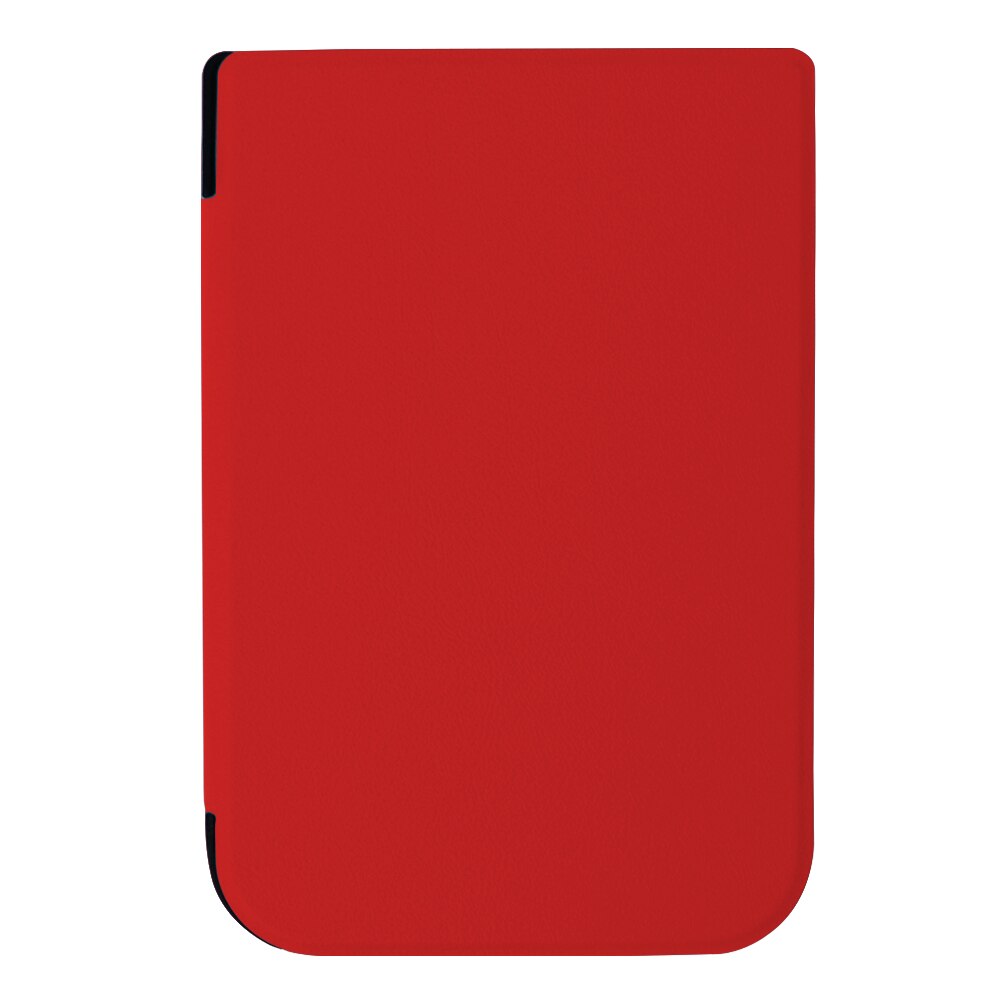 Smukła obudowa do Pocketbook 631 Plus, inteligentne etui ze skóry PU do Pocketbook dotykowy HD 631, magnetyczny Funda do Pocketbook dotykowy HD 2: Red