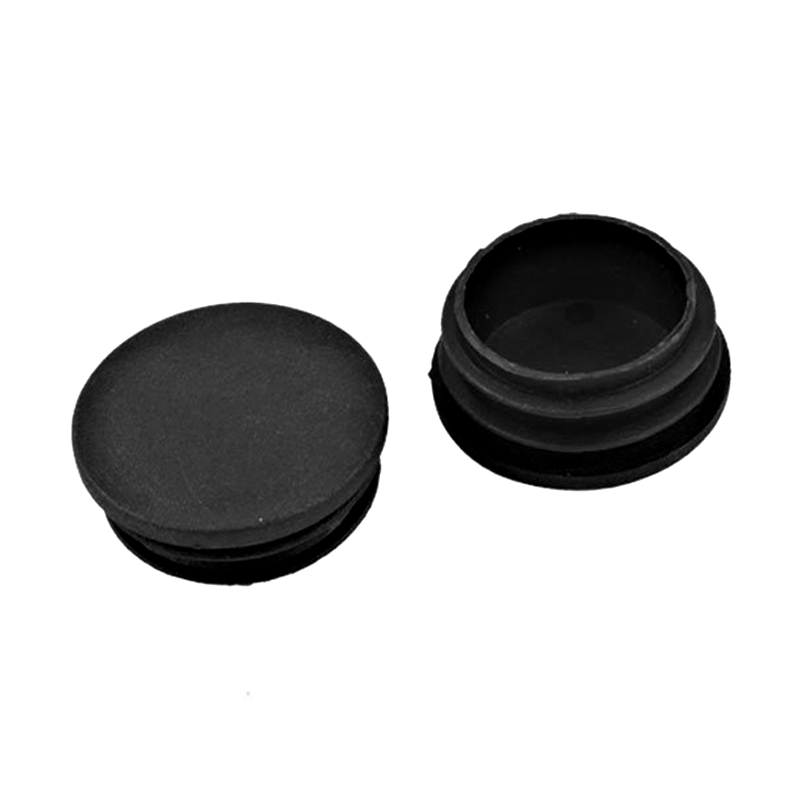 WSFS 10 x Black Plastic 38mm Dia Round Tubing Tube Insert Caps Covers