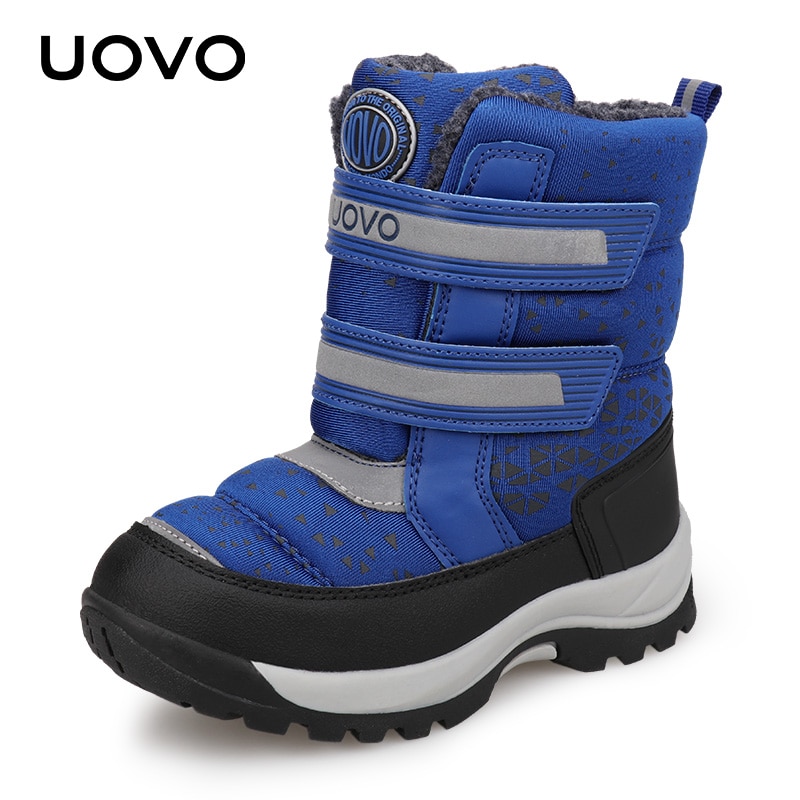 Waterafstotend Laarzen Kids Winter Snowboots UOVO Kinderen Warme Outdoor Laarzen Jongens en Meisjes Met Pluche Voering #29-37