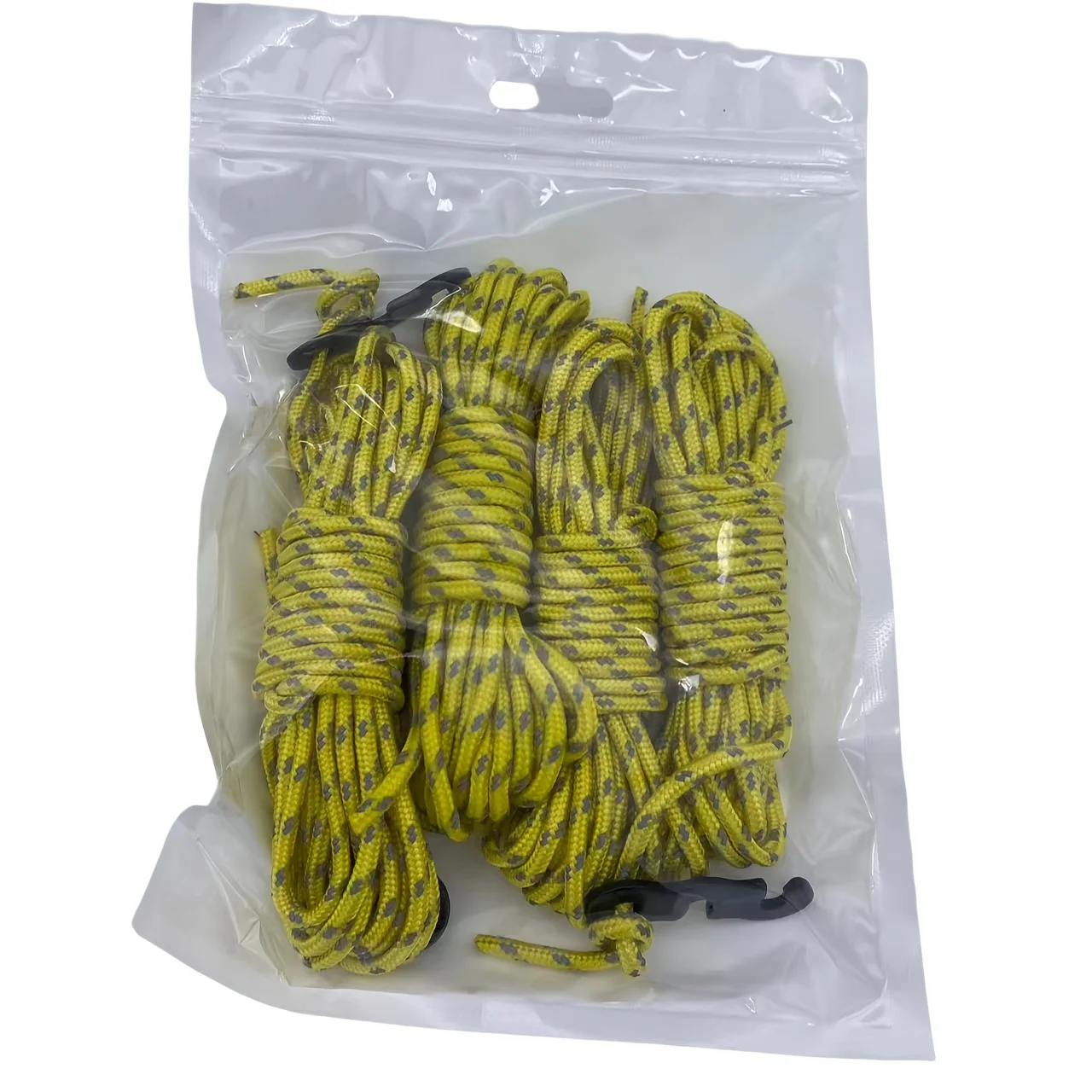 4 stks/partij 3M Outdoor Tent Touwen Reflecterende Touwen Luifel Touwen Versterkte Winddicht Touwen met Gespen Camping Accessoires