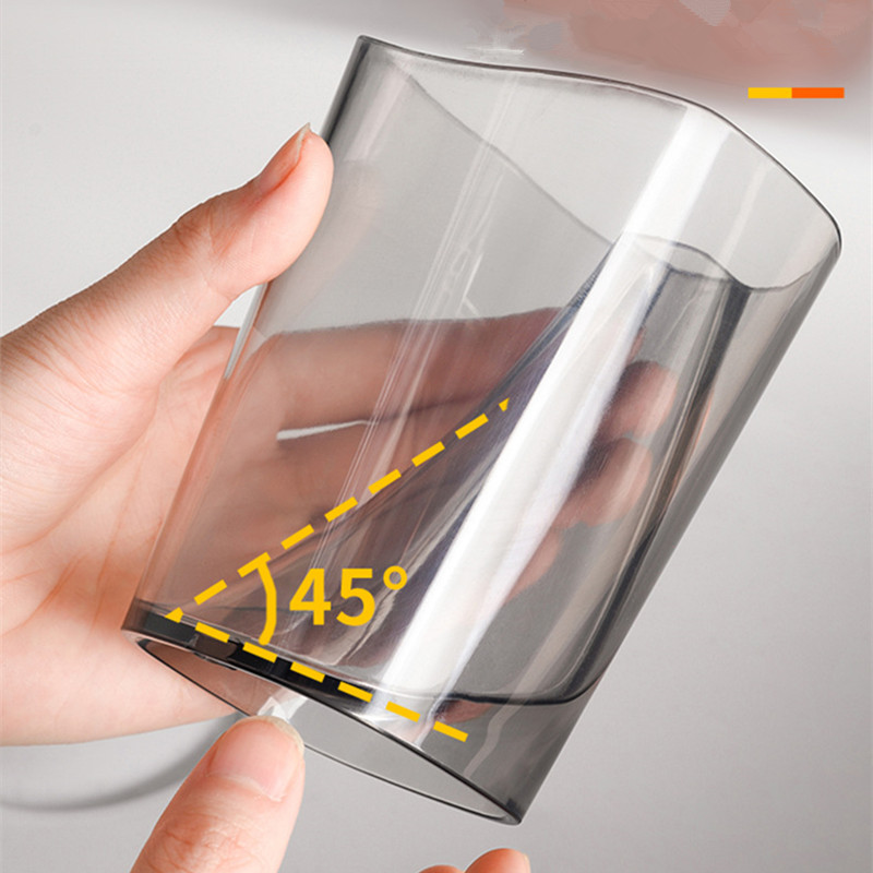 1/2/3Pcs Dual Purpose Transparante Eenvoud Tandenborstel Cup Plastic Beker Badkamer Koppels Tandenborstel Mok