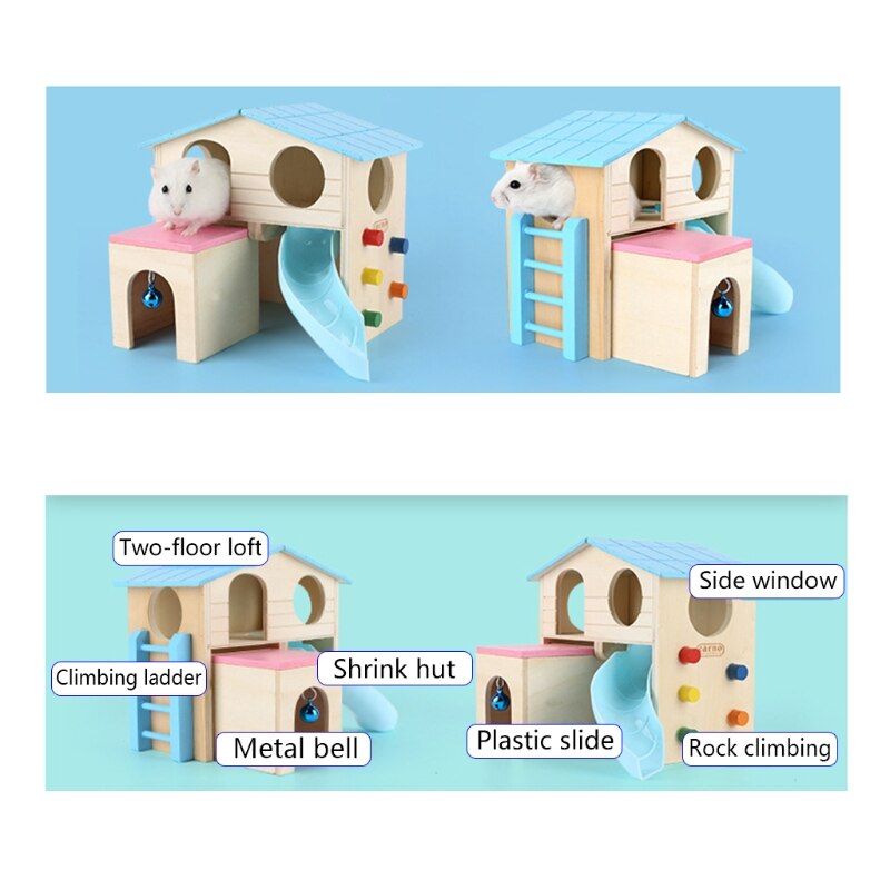 Picture of Hamster Huis Gym Oefening Grappige Ladder Slide Be... - Vicedeal
