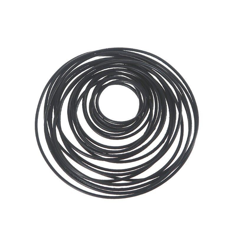 20pcs 1mm Rubber Conveyor Transmission Belt Silicone Strap DIY Toys Parts long (25-80mm)